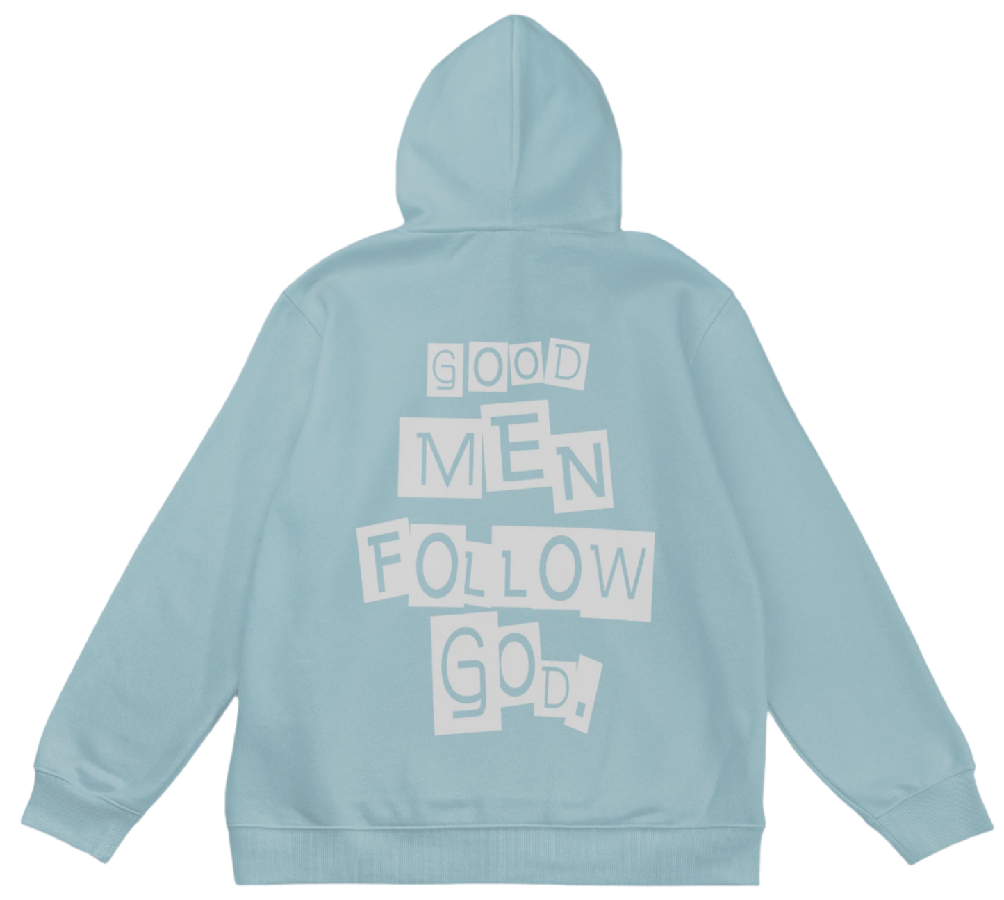 GoodMenFollowGod Light Blue Hoodie