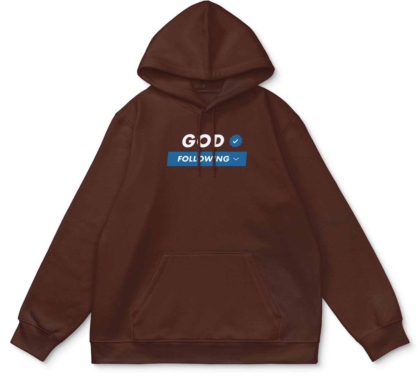 PrettyGirlsFollowGod Chocolate Brown Hoodie